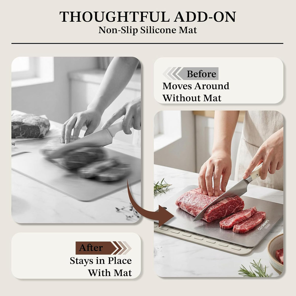 Titanium Cutting Boards Set for Kitchen camping Healthy Food Plate Small
