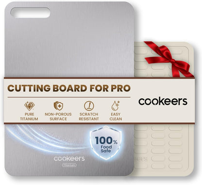 Titanium Cutting Boards Set for Kitchen camping Healthy Food Plate Small