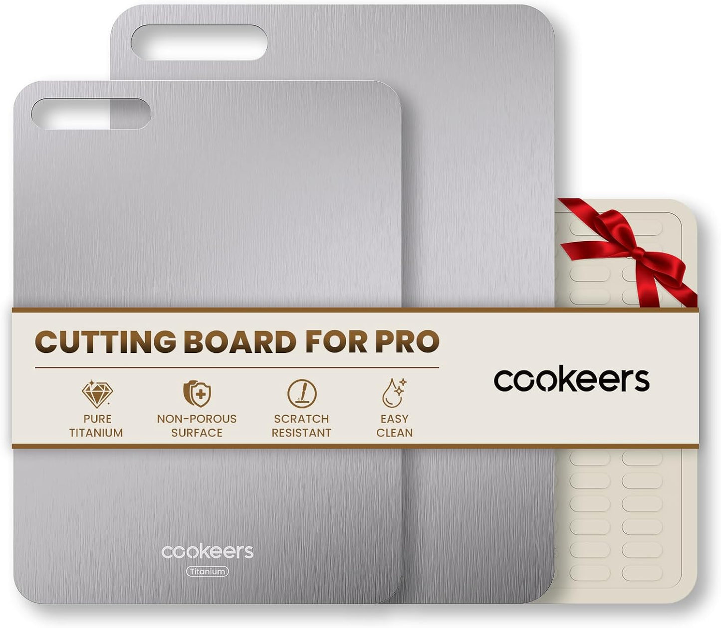 Titanium Cutting Boards Set for Kitchen camping Healthy Food Plate Small