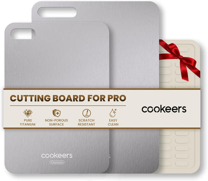 Titanium Cutting Boards Set for Kitchen camping Healthy Food Plate Small