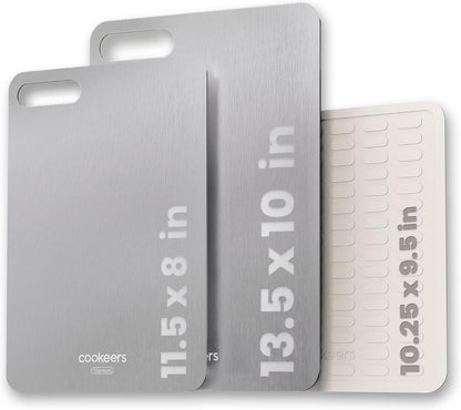 Titanium Cutting Boards Set for Kitchen camping Healthy Food Plate Small