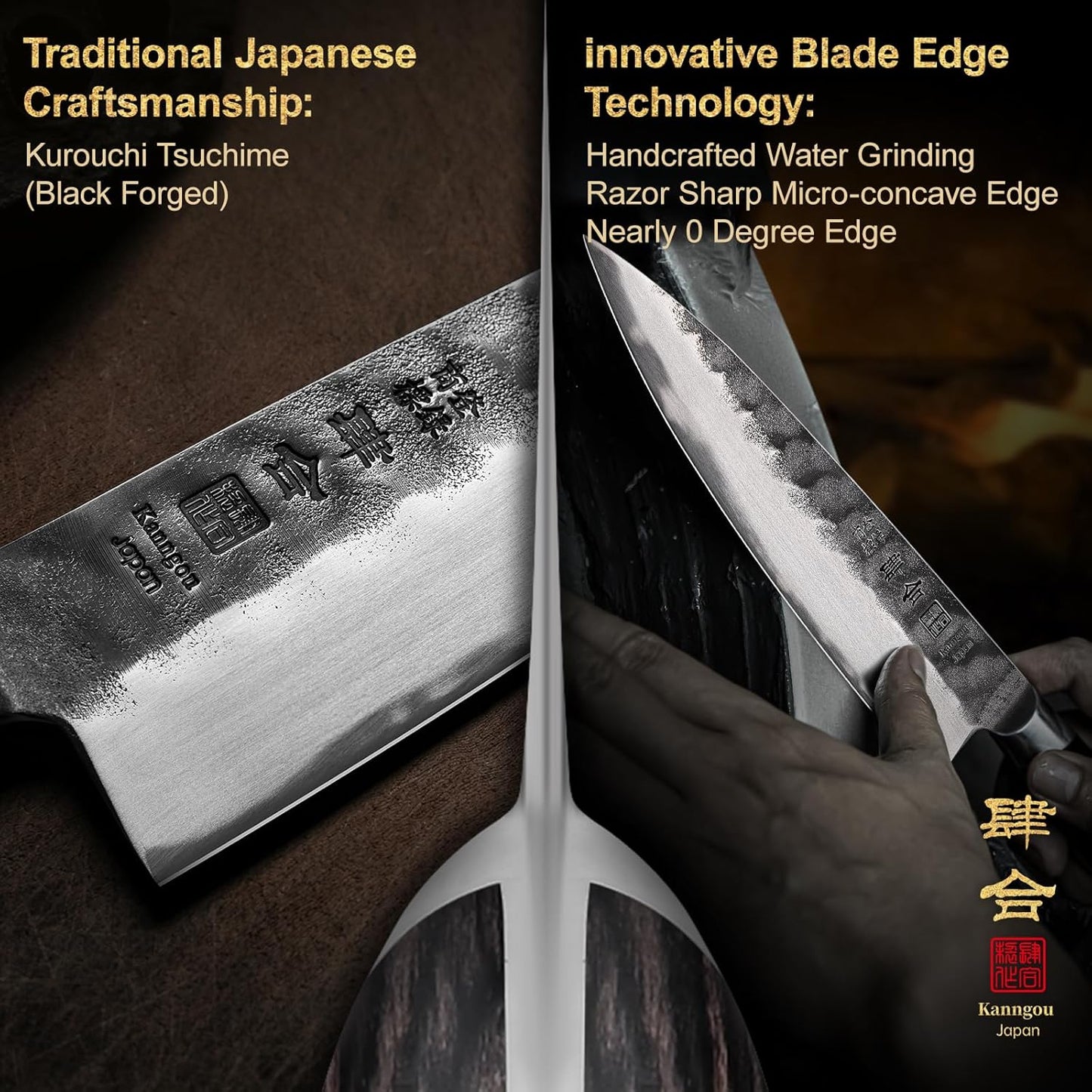 5 Inch Paring Petty Knife with AUS-8 Alloy Steel and Full-Tang Pakkawood Handle, Kitchen Utility Knife with Premium Gift Box
