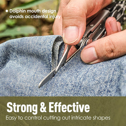 Multitool, 17-in-1 Stainless Steel Multi Tool Pliers with Self-Locking, Pocket Knife, Nylon Sheath, Professional (EDC) Multi-Tool for Survival, Camping and Hunting, Hiking, Gifts for Men