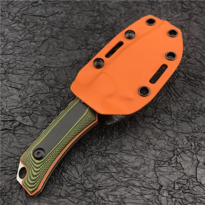 Outdoor Hunt Hidden Canyon Hunter EDC Fixed Blade Knife 2.79" 8Cr13Mov Drop Point, G10 Handles, Kydex Sheath,Gift For Men (G10 Handle)