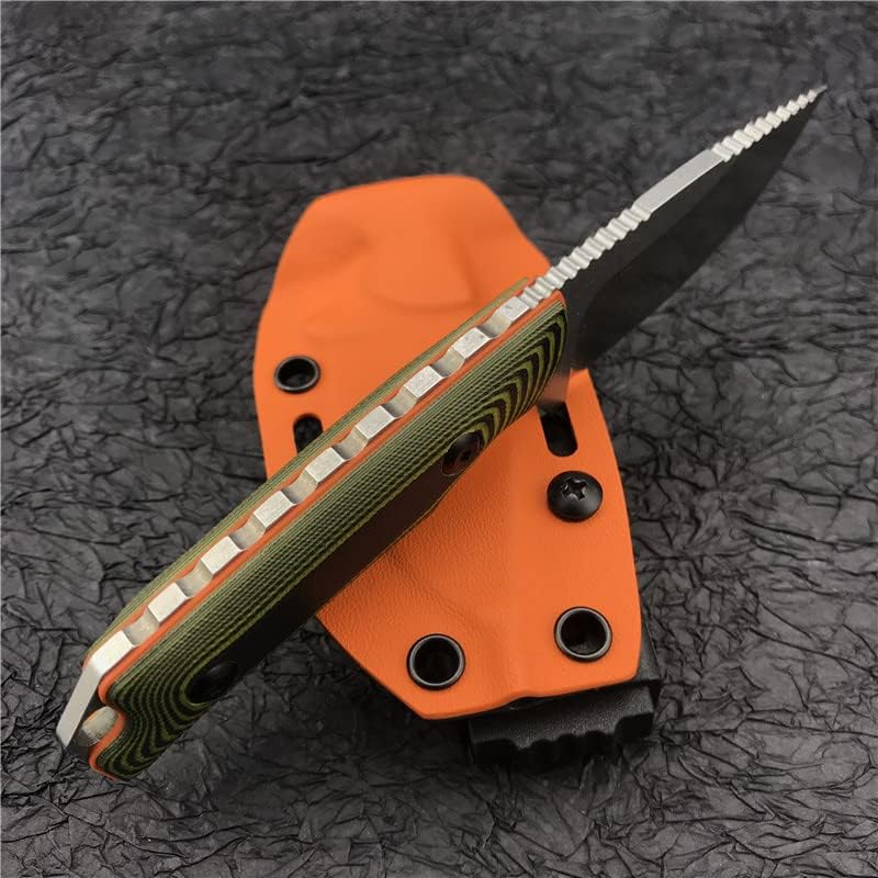 Outdoor Hunt Hidden Canyon Hunter EDC Fixed Blade Knife 2.79" 8Cr13Mov Drop Point, G10 Handles, Kydex Sheath,Gift For Men (G10 Handle)