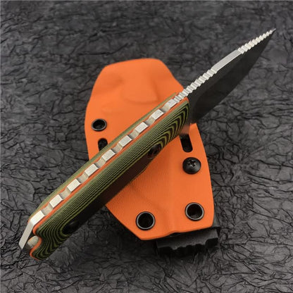 Outdoor Hunt Hidden Canyon Hunter EDC Fixed Blade Knife 2.79" 8Cr13Mov Drop Point, G10 Handles, Kydex Sheath,Gift For Men (G10 Handle)
