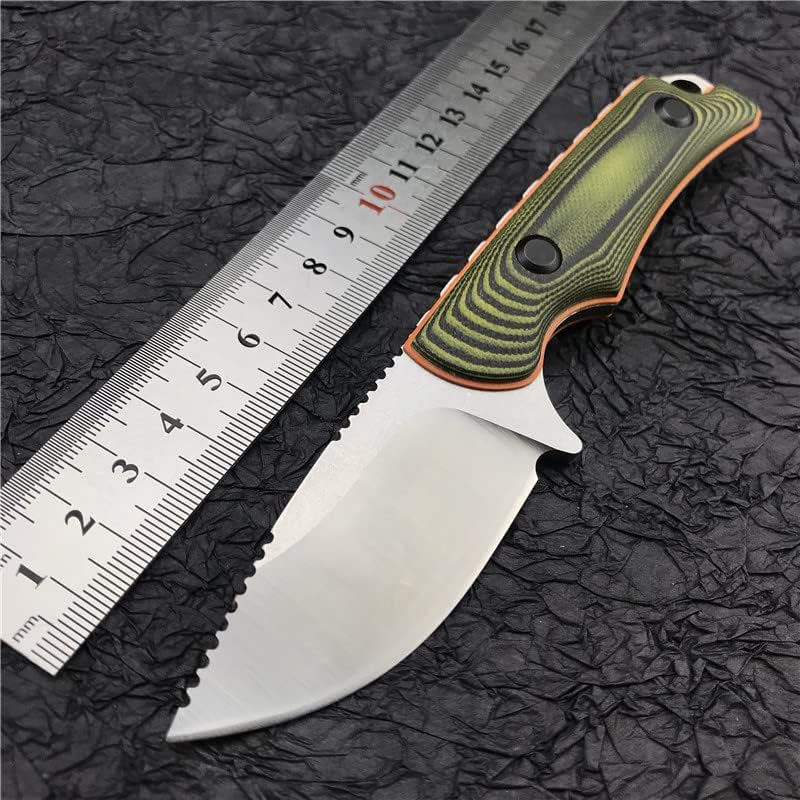 Outdoor Hunt Hidden Canyon Hunter EDC Fixed Blade Knife 2.79" 8Cr13Mov Drop Point, G10 Handles, Kydex Sheath,Gift For Men (G10 Handle)