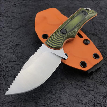 Outdoor Hunt Hidden Canyon Hunter EDC Fixed Blade Knife 2.79" 8Cr13Mov Drop Point, G10 Handles, Kydex Sheath,Gift For Men (G10 Handle)
