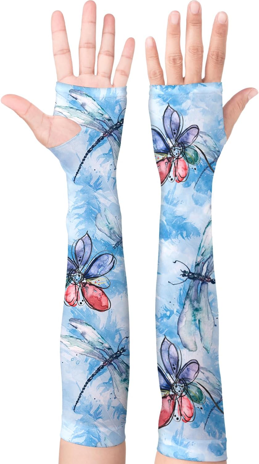 Gardening Sleeves for Women Sun Protection Cooling Arm Sleeves | Breathable Anti-Scratch Protective Sleeves Outdoor Sports