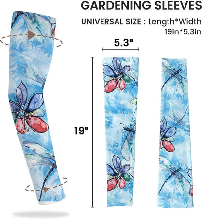 Gardening Sleeves for Women Sun Protection Cooling Arm Sleeves | Breathable Anti-Scratch Protective Sleeves Outdoor Sports