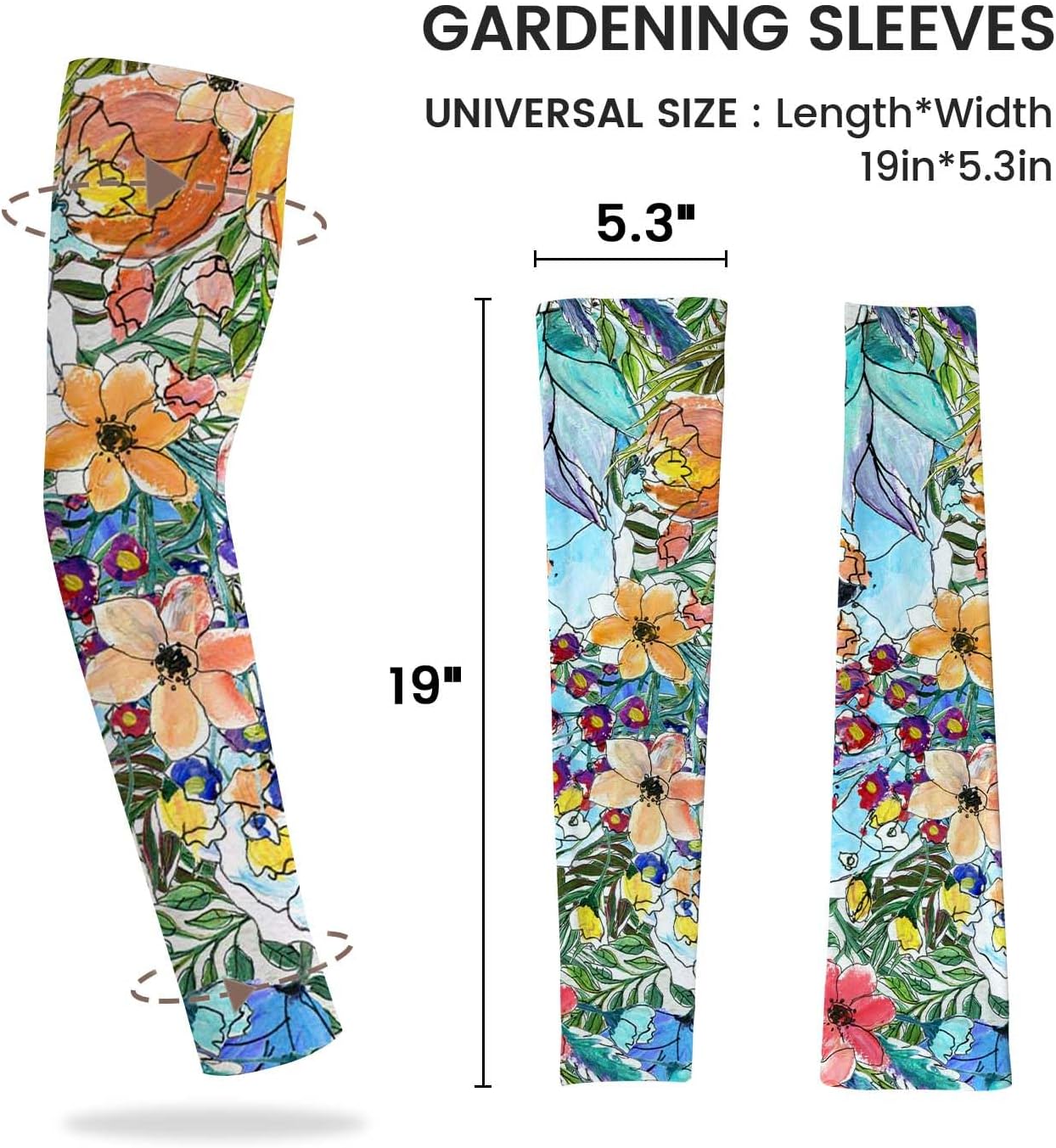 Gardening Sleeves for Women Sun Protection Cooling Arm Sleeves | Breathable Anti-Scratch Protective Sleeves Outdoor Sports