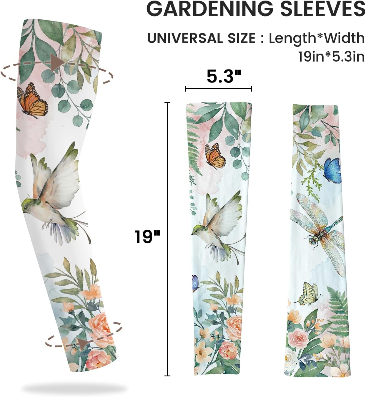 Gardening Sleeves for Women Sun Protection Cooling Arm Sleeves | Breathable Anti-Scratch Protective Sleeves Outdoor Sports