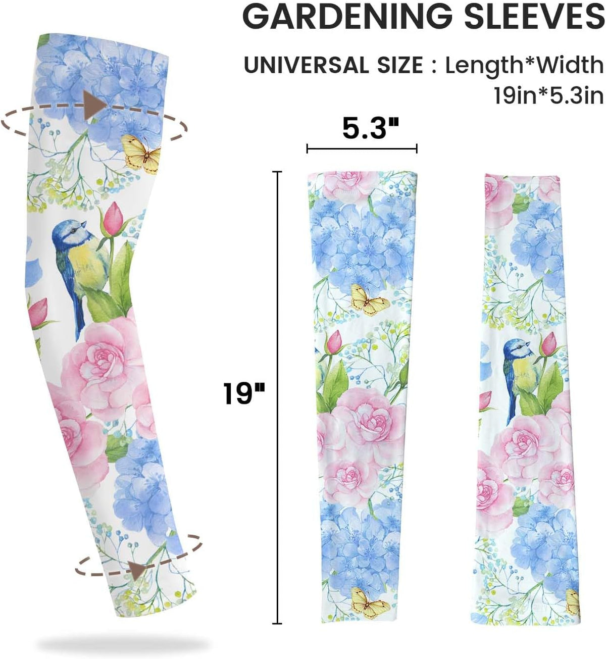 Gardening Sleeves for Women Sun Protection Cooling Arm Sleeves | Breathable Anti-Scratch Protective Sleeves Outdoor Sports