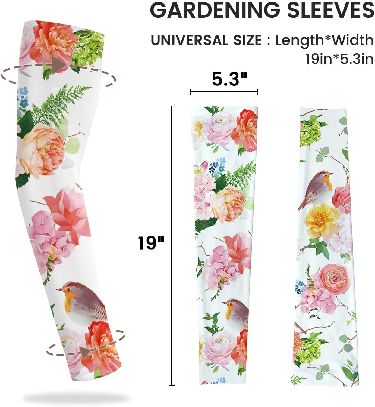 Gardening Sleeves for Women Sun Protection Cooling Arm Sleeves | Breathable Anti-Scratch Protective Sleeves Outdoor Sports