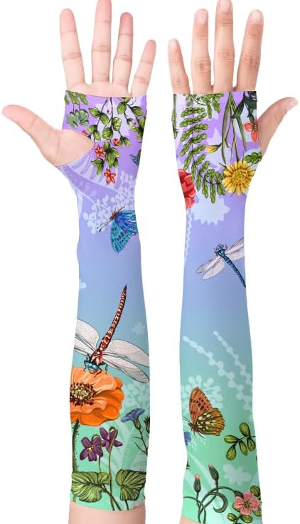 Gardening Sleeves for Women Sun Protection Cooling Arm Sleeves | Breathable Anti-Scratch Protective Sleeves Outdoor Sports