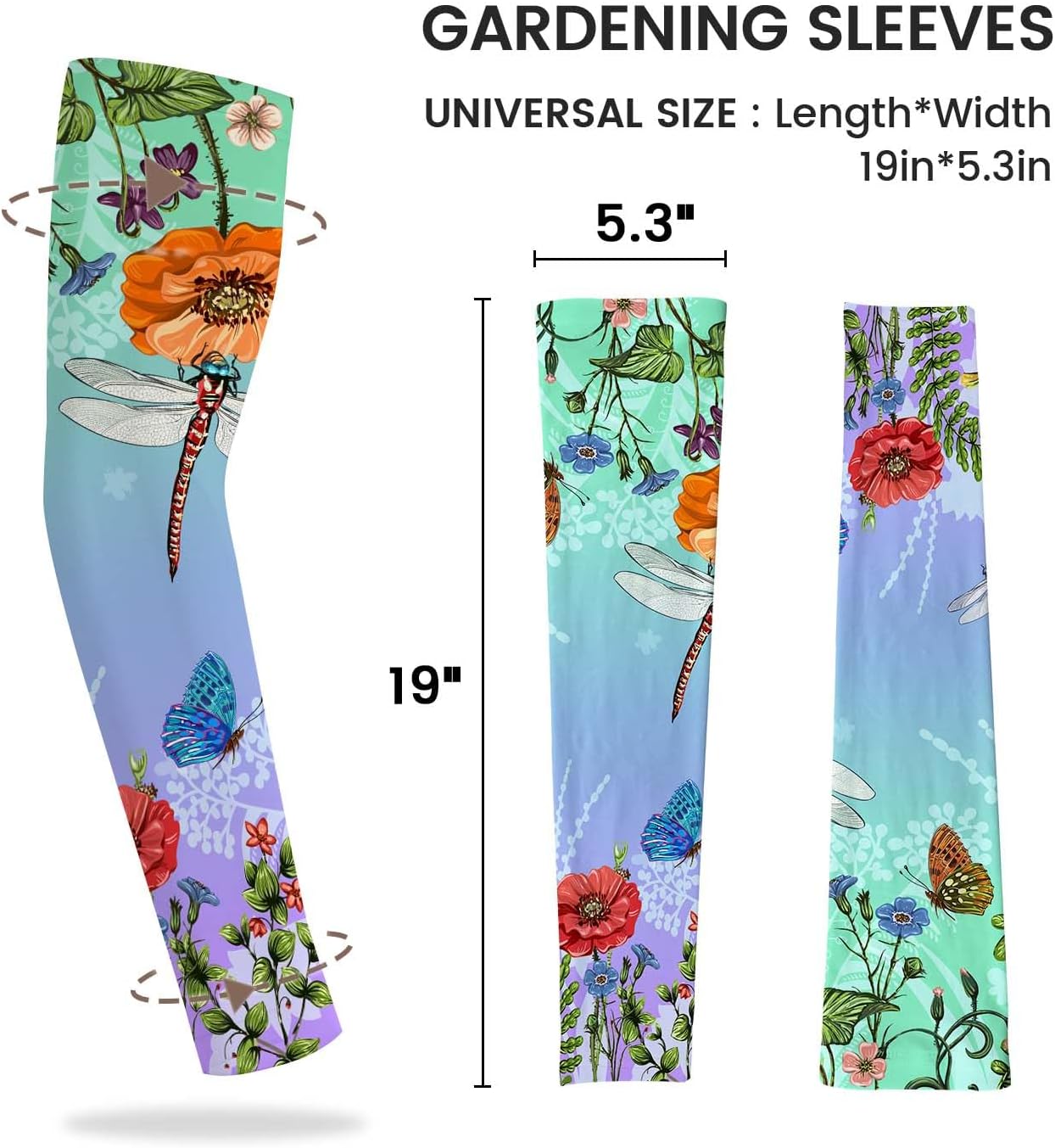 Gardening Sleeves for Women Sun Protection Cooling Arm Sleeves | Breathable Anti-Scratch Protective Sleeves Outdoor Sports