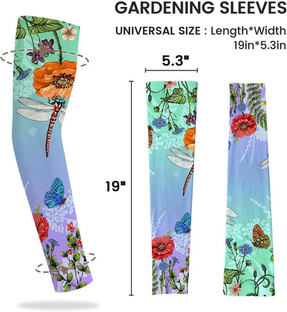Gardening Sleeves for Women Sun Protection Cooling Arm Sleeves | Breathable Anti-Scratch Protective Sleeves Outdoor Sports