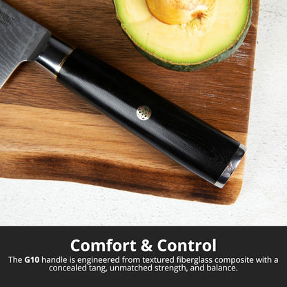 Magnetic Kitchen Knife Block Set - Japanese 67 Layer High-Grade VG-10 Steel Knives, Sharp, G10 Handle Professional Kitchen Knife Set - Black Damascus