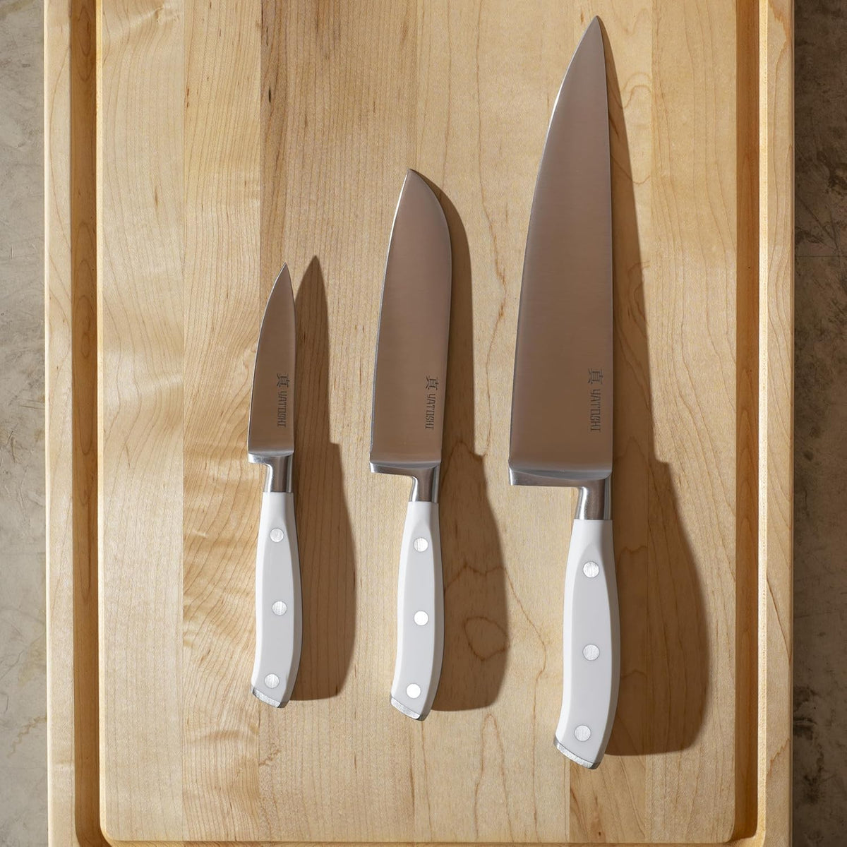 Magnetic Kitchen Knife Block Set - Japanese 67 Layer High-Grade VG-10 Steel Knives, Sharp, G10 Handle Professional Kitchen Knife Set - Black Damascus
