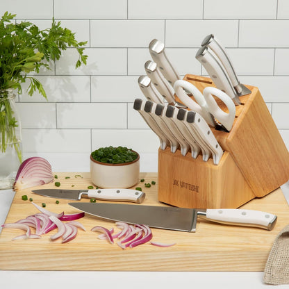 Magnetic Kitchen Knife Block Set - Japanese 67 Layer High-Grade VG-10 Steel Knives, Sharp, G10 Handle Professional Kitchen Knife Set - Black Damascus