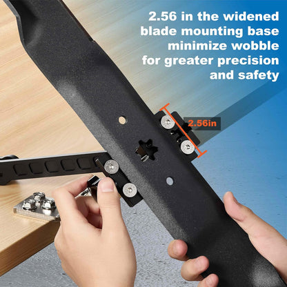 Lawn Mower Blade Sharpener, 15°-45° Adjustable Mower Blade Sharpening Tool Many Types of Mower Blade（Black）