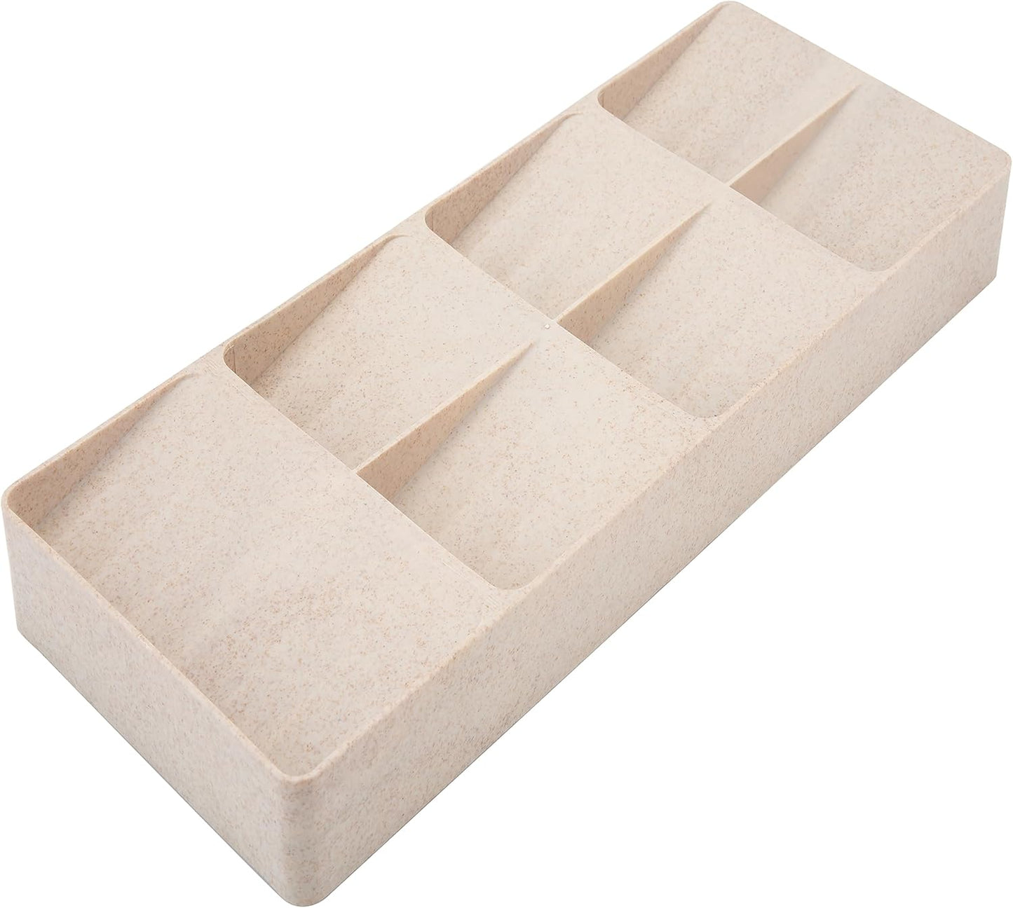 2 Tier Knife Drawer Organizer | Holds 11 Knives | Utensil Holder | Knife Block | Storage & Organization | Space Saver | Natural