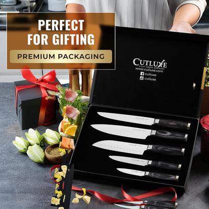 Santoku Knife, 7" Meat & Vegetable Chopping Knife – Sheath Included