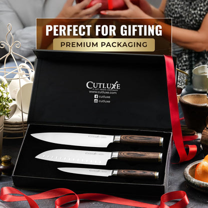 Santoku Knife, 7" Meat & Vegetable Chopping Knife – Sheath Included