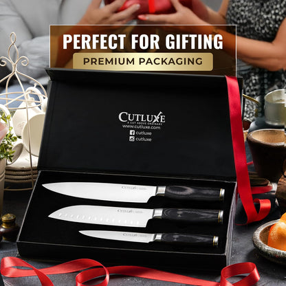 Santoku Knife, 7" Meat & Vegetable Chopping Knife – Sheath Included