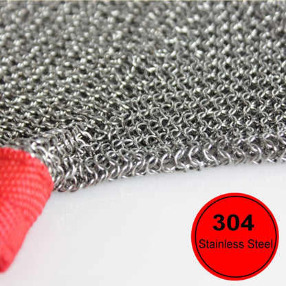 Cut Resistant Gloves Metal Stainless Steel Wire Cut-Resistant Gloves, Safety Work Gloves, Size Can Be Adjusted to Suit Left and Right Hands (Size : XL)