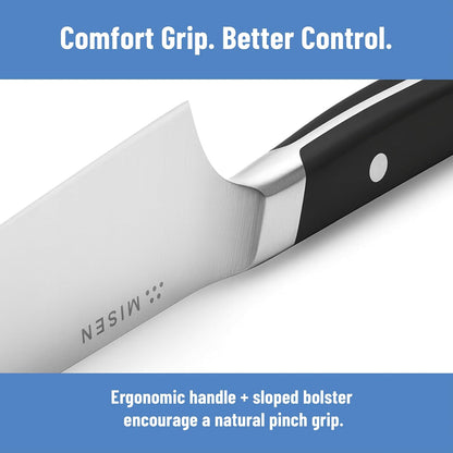 6.8" Chef Knife – High Carbon Japanese AUS-10 Stainless Steel – Hybrid German & Japanese Blade – Precision Kitchen Knife for Professionals & Home Cooks – Ultimate Cutting Performance - Black