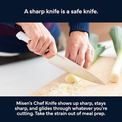 6.8" Chef Knife – High Carbon Japanese AUS-10 Stainless Steel – Hybrid German & Japanese Blade – Precision Kitchen Knife for Professionals & Home Cooks – Ultimate Cutting Performance - Black