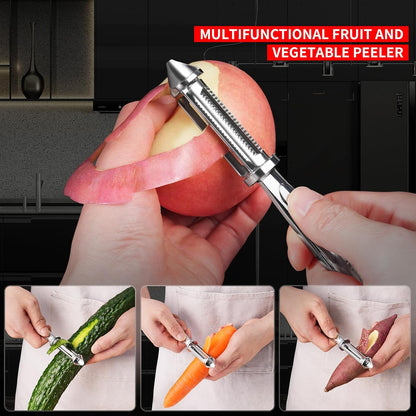 Vegetable Peeler,Ultra Sharp Y Serrated Blade Peelers for Kitchen | Y Shaped Peeler Rust-proof Stainless Steel,Non-slip Ergonomic Grip,Easy Clean for carrots, potatoes, apples, fruits & veggies