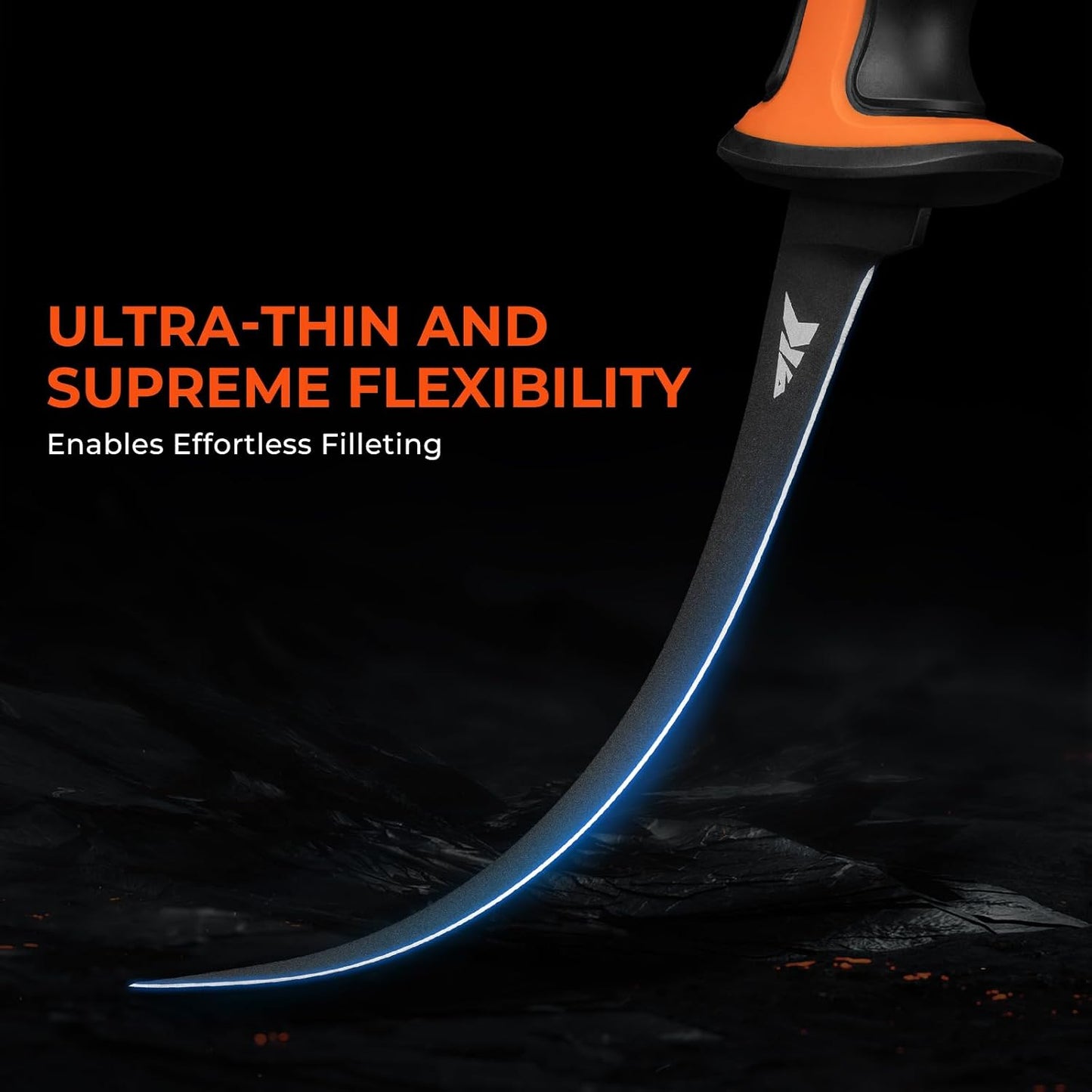 Ultimate Angler 7" Fillet Knife, Fishing Knife for Men | Vanadium Stainless Steel Blade, Corrosion-resistant, Sheath with Sharpener & Line Cutter, EnduraGrip Handle