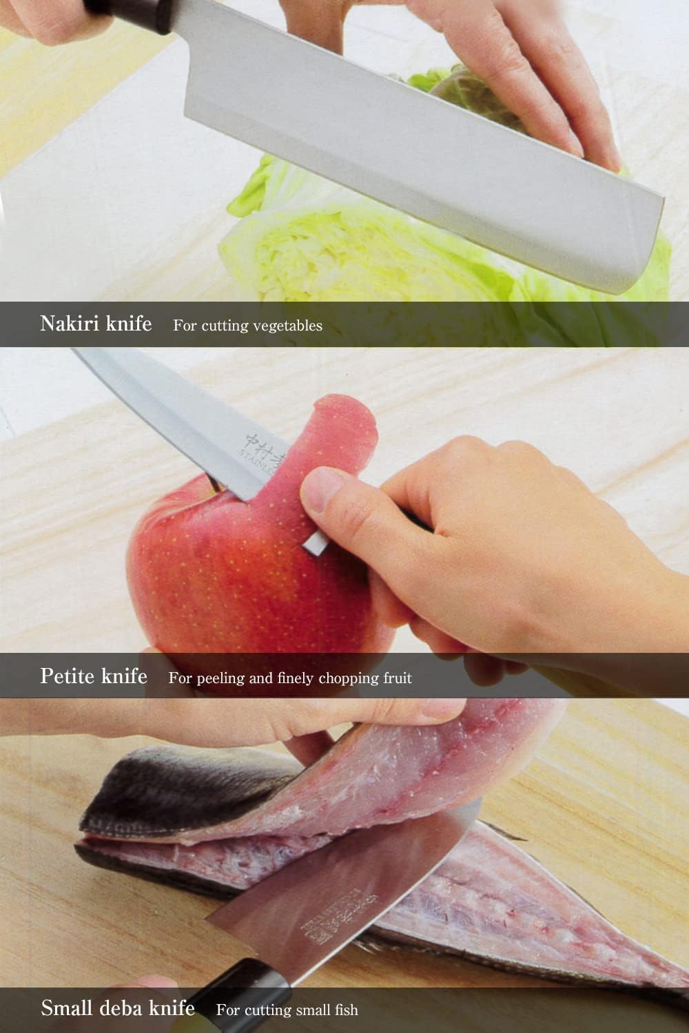 Kitchen Knife Set Of 5 Produced By Komei Nakamura Including Sushi Knife Japanese