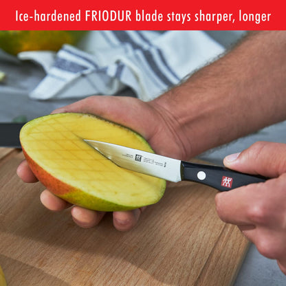 Twin Signature 3-Pc Knife Set Made in Germany | Ultra Sharp Blades Made with Special Formula Friodur Ice Hardened Steel for Durability. Dishwasher Safe and Comfortable Grip.
