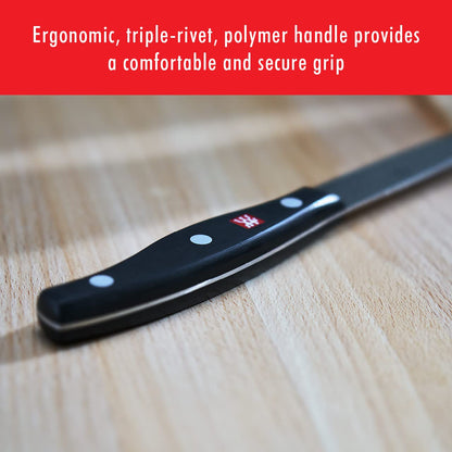 Twin Signature 3-Pc Knife Set Made in Germany | Ultra Sharp Blades Made with Special Formula Friodur Ice Hardened Steel for Durability. Dishwasher Safe and Comfortable Grip.