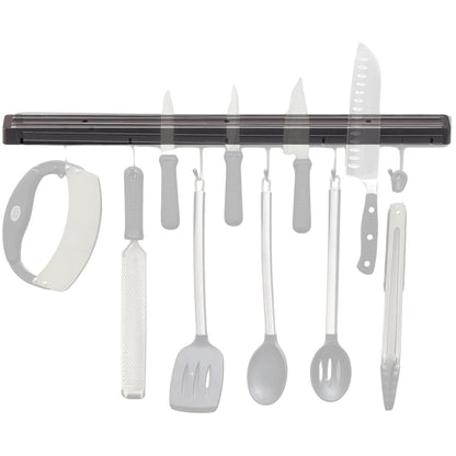 2924P Magnetic Knife Holder, 24" Plastic, Secure Cutlery Storage, Includes Mounting Hardware, Wipe Clean, ABS Plastic Construction, Compact Kitchen Organizer
