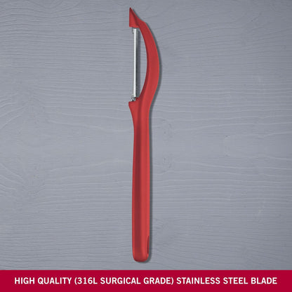 VIC-7.6075.1 Specialty Knives & Tools Peelers Peeler Serrated Red,Multi