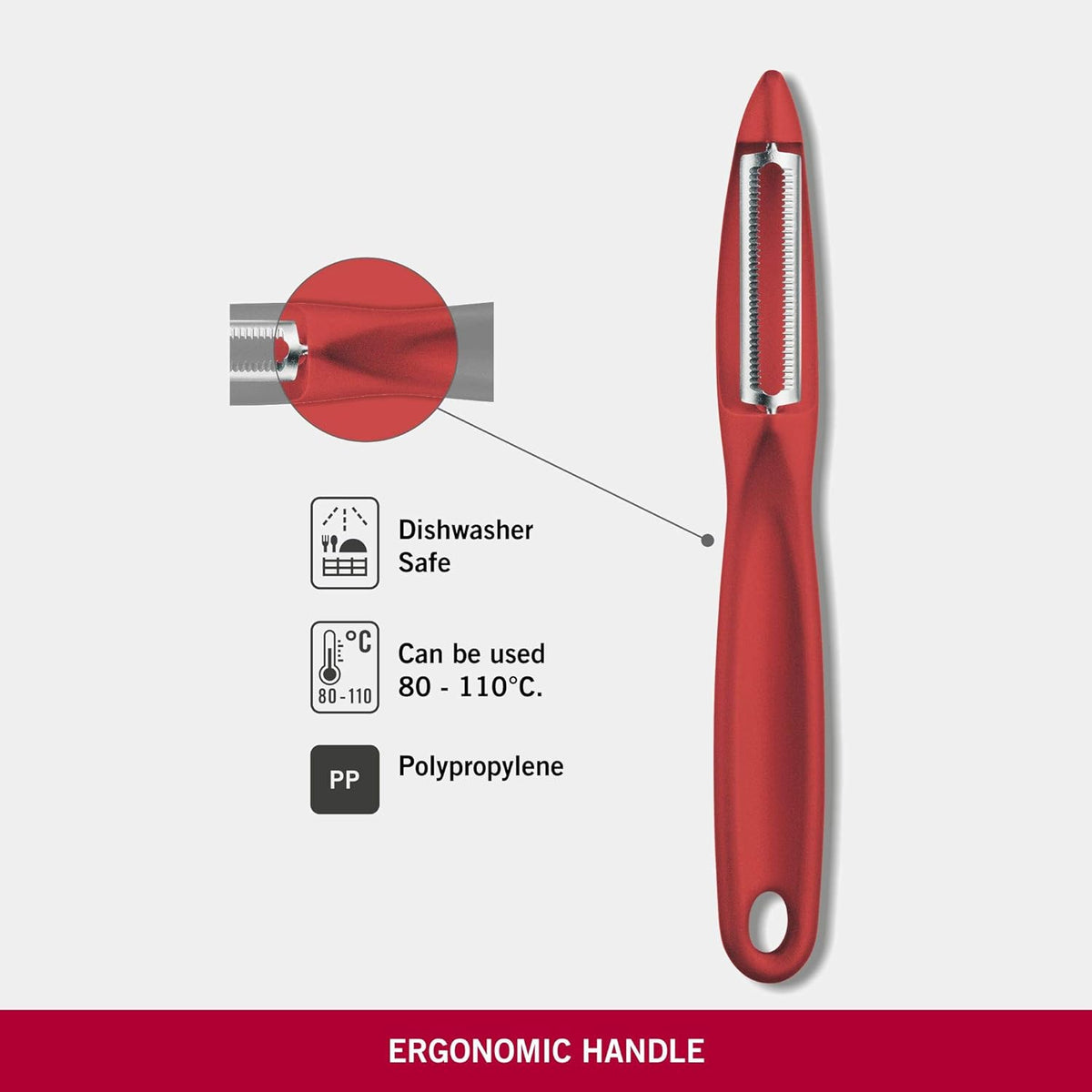 VIC-7.6075.1 Specialty Knives & Tools Peelers Peeler Serrated Red,Multi