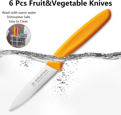 Paring Knives Set of 6,Pairing knife,Small Paring Knife for Fruit