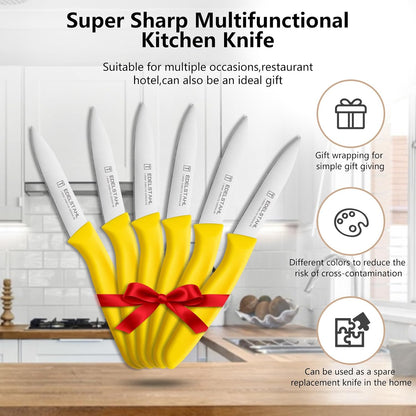 Paring Knives Set of 6,Pairing knife,Small Paring Knife for Fruit