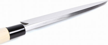 Japanese Sushi Fillet Best Sharp Kitchen Chef Knife Kigami(Yellow Steel)-No.2 D-Shape Magnolia Wood Handle, Deba 8.3-inch (210mm)