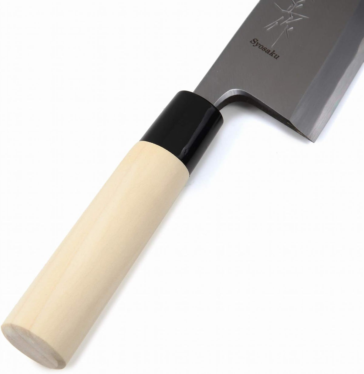 Japanese Sushi Fillet Best Sharp Kitchen Chef Knife Kigami(Yellow Steel)-No.2 D-Shape Magnolia Wood Handle, Deba 8.3-inch (210mm)