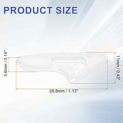 100Pcs Knife Tip Protector Cover 1.13" x 0.43" Plastic Anti-scratch Blade Tip Edge Guards for Kitchen Knife Protection Sleeves Cover, White