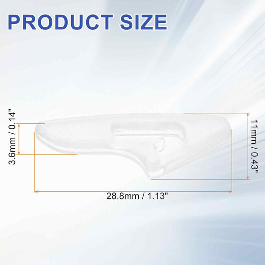 100Pcs Knife Tip Protector Cover 1.13" x 0.43" Plastic Anti-scratch Blade Tip Edge Guards for Kitchen Knife Protection Sleeves Cover, White