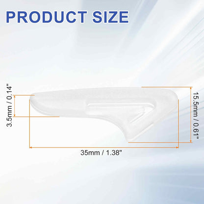 100Pcs Knife Tip Protector Cover 1.13" x 0.43" Plastic Anti-scratch Blade Tip Edge Guards for Kitchen Knife Protection Sleeves Cover, White