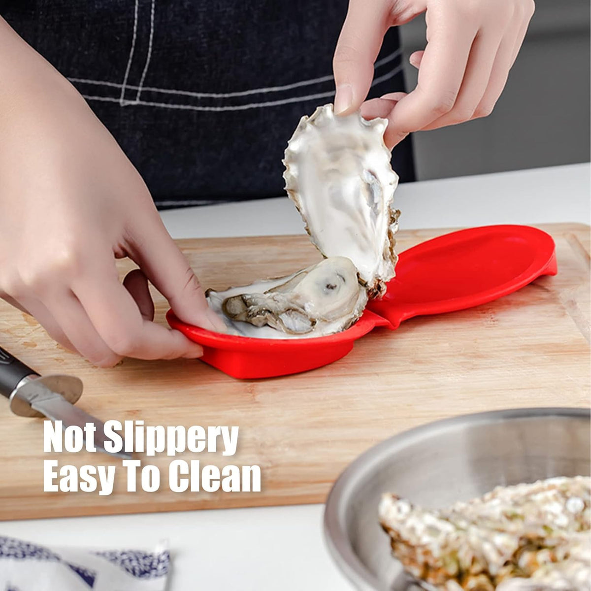 Silicone Oyster Shucking Hand Clip Oyster Shucker Shellfish Opener Kitchen Tool for Seafood Oyster Knives Opener Shellfish Shucker (1PC)