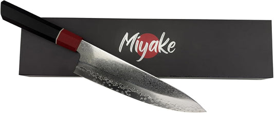 8.6" Japanese Gyuto Chef Knife, Sharp Damascus Professional Kitchen Knife with Full Tang G10 Handle for Restaurant and Home Cooking BBQ