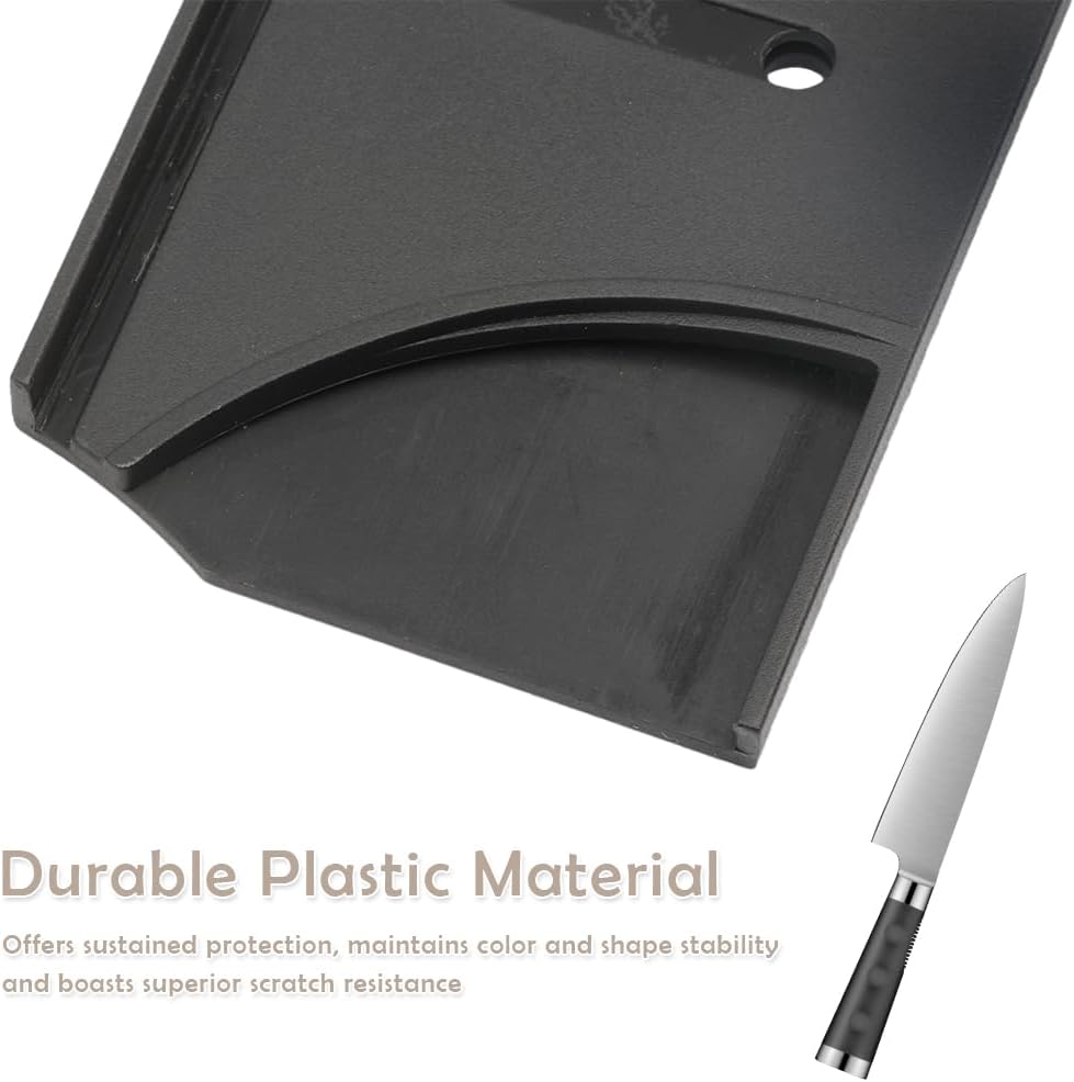 Safety Knife Cover Sleeves, 10 Pack Knife Sheath, Knife Edge Guards Blade for Ceramic Kitchen Paring Bread Knife, Kitchen Universal Knife Sheath, for Professional Chefs, Black, 8 Sizes